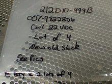 Load image into Gallery viewer, 212D10-499B Relays 22VDC Coils New Old Stock (Lot of 4) See All Pictures
