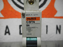 Load image into Gallery viewer, Merlin Gerin 24049 C60N B6 Circuit Breaker 6A 230V/400V 1 Pole Used W/ Warranty
