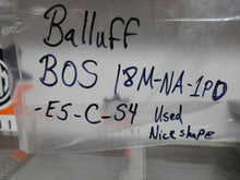 Load image into Gallery viewer, Balluff BOS 18M-NA-1PD-E5-C-S4 Photoelectric Sensor 10-30VDC 200mA Used Warranty
