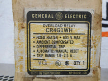 Load image into Gallery viewer, General Electric CR4G1WH Overload Relay Trip Range 1.6-2.5A Used With Warranty
