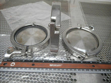Load image into Gallery viewer, 316L 454296 Stainless Steel End Caps With Clamps New Old Stock (Lot of 3)
