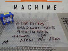 Load image into Gallery viewer, Gordos Arkansas GB2600-505 94376503 Solid State Relay 240VAC 15A New No Box
