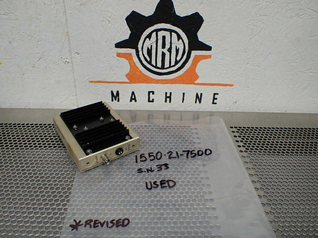 1550-21-7500 S.N.33 Amplifier Radio Frequency Power Divider Used With Warranty