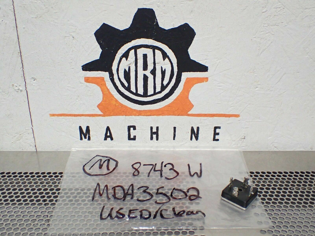 MDA502 8743 W Bridge Rectifier 4 Blade Used Nice Shape With Warranty
