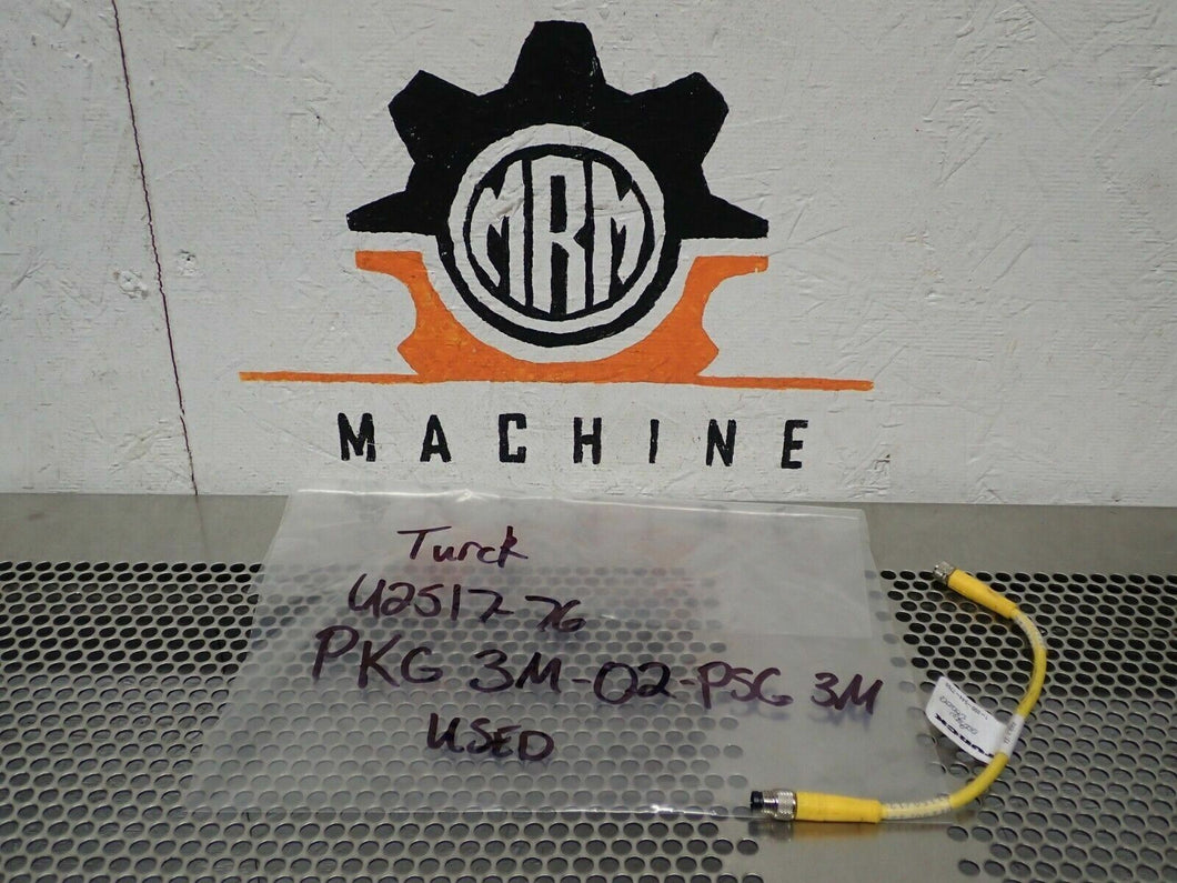 Turck U2517-76 PKG 3M-02-PSC 3M Pico Fast Cordset Used With Warranty