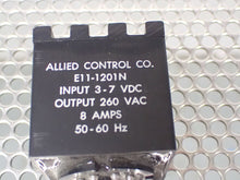 Load image into Gallery viewer, Allied Control E11-1201N Relays 3-7VDC 260VAC 8A 50/60Hz New Old Stock Lot of 3

