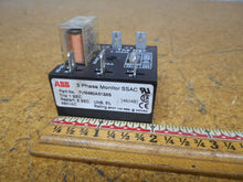 Load image into Gallery viewer, ABB TVM480A51S6S SSAC 3 Phase Monitor 1 Sec Trip 480VAC Omron G2R-1 110VDC Relay
