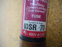 Load image into Gallery viewer, Littelfuse IDSR-70 Indicator POWR-PRO Time Delay Dual Element Fuse 70A 600VAC/DC
