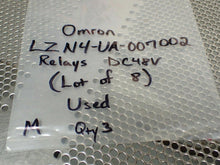 Load image into Gallery viewer, Omron LZN4-UA-007002 Relays 48VDC Used With Warranty (Lot of 8) See All Pics
