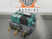 Load image into Gallery viewer, Numatics (2) 082SA415M019M61 Solenoid Valves 24VDC With Flexi-Blok Manifold Used
