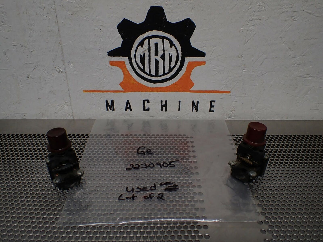 General Electric 2230905 Pushbuttons Used With Warranty (Lot of 2) See All Pics