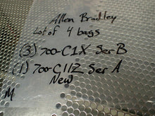 Load image into Gallery viewer, Allen Bradley (3) 700-C1X Ser B &amp; (1) 700-C11Z Ser A Contact Cartridges New
