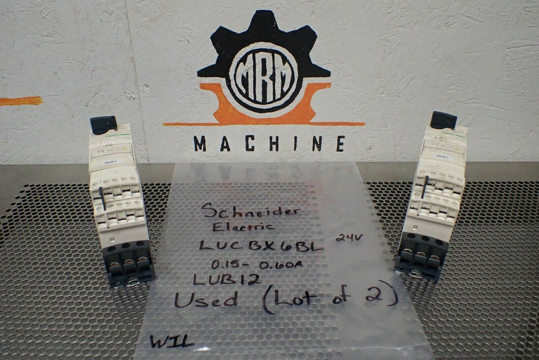 Schneider Electric LUCBX6BL LUB12 0.15-0.60A Control Unit Used Warranty Lot of 2