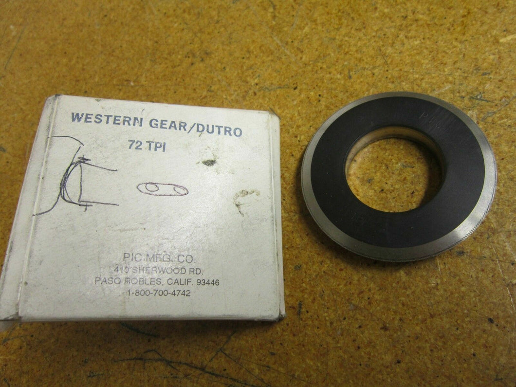 Western Gear/DUTRO PIC 72 TPI Slitter Wheel 2-5/8