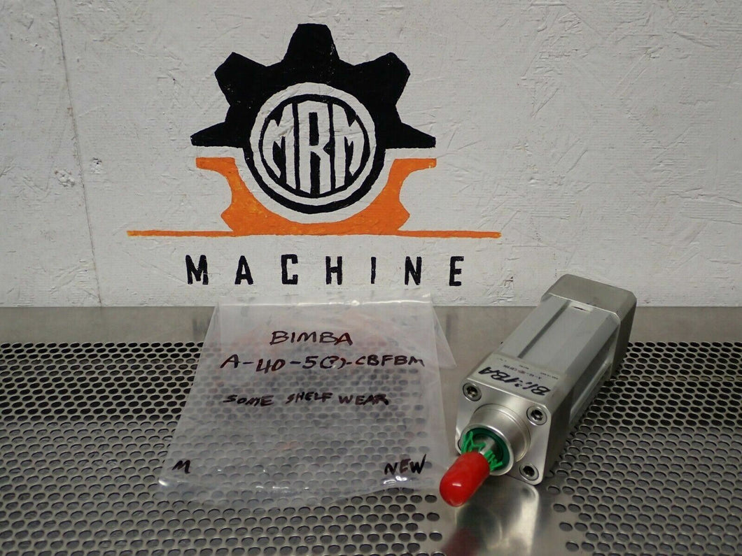 Bimba A-40-5(?)-CBFBM Cylinder See All Pictures New Old Stock Slight Shelf Wear