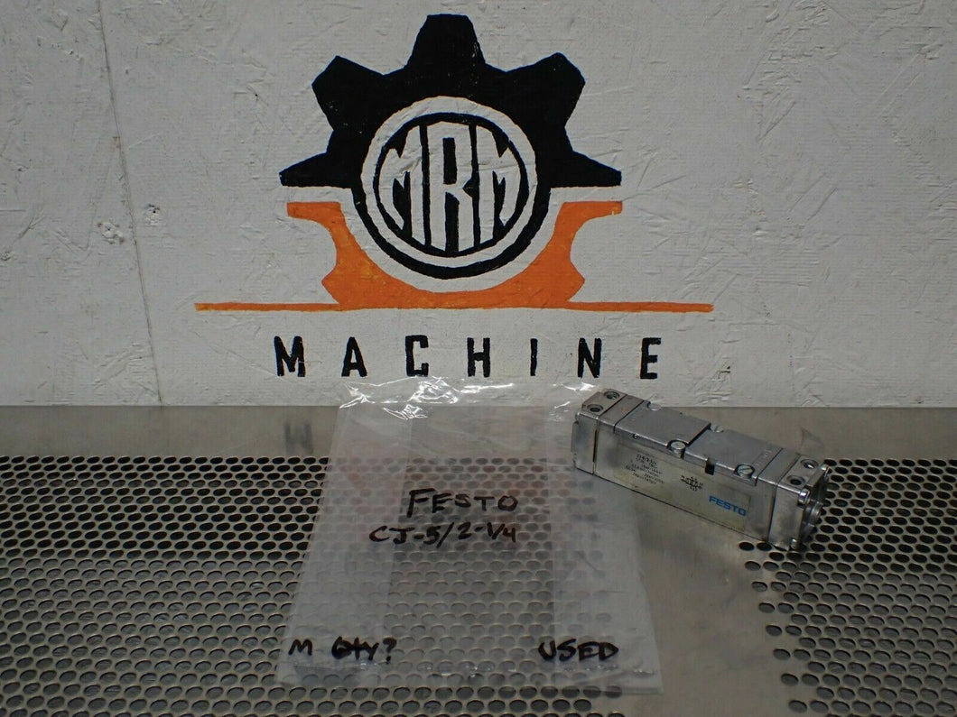 FESTO CJ-5/2-1/4 Pneumatic Valve Used With Warranty See All Pictures