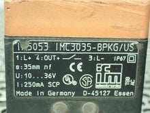 Load image into Gallery viewer, IFM IM5053-IMC3035-BPKG/US Proximity Switches 10-36VDC (Lot of 2) Used See Pics
