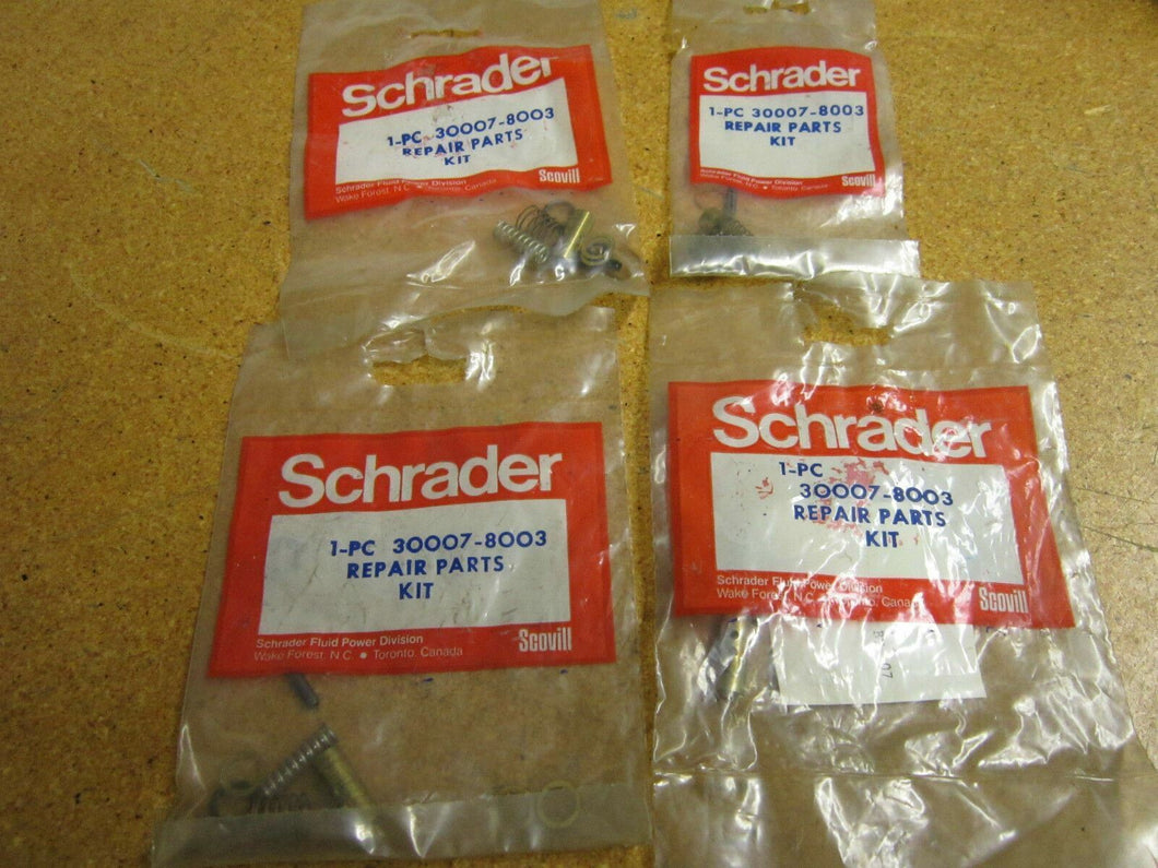 (4)Schrader 30007-8003 Repair Parts Kit New
