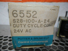 Load image into Gallery viewer, Potter &amp; Brumfield 6552 S28-100-A-24 Coil 24VAC Duty Cycle Cont. New In Box
