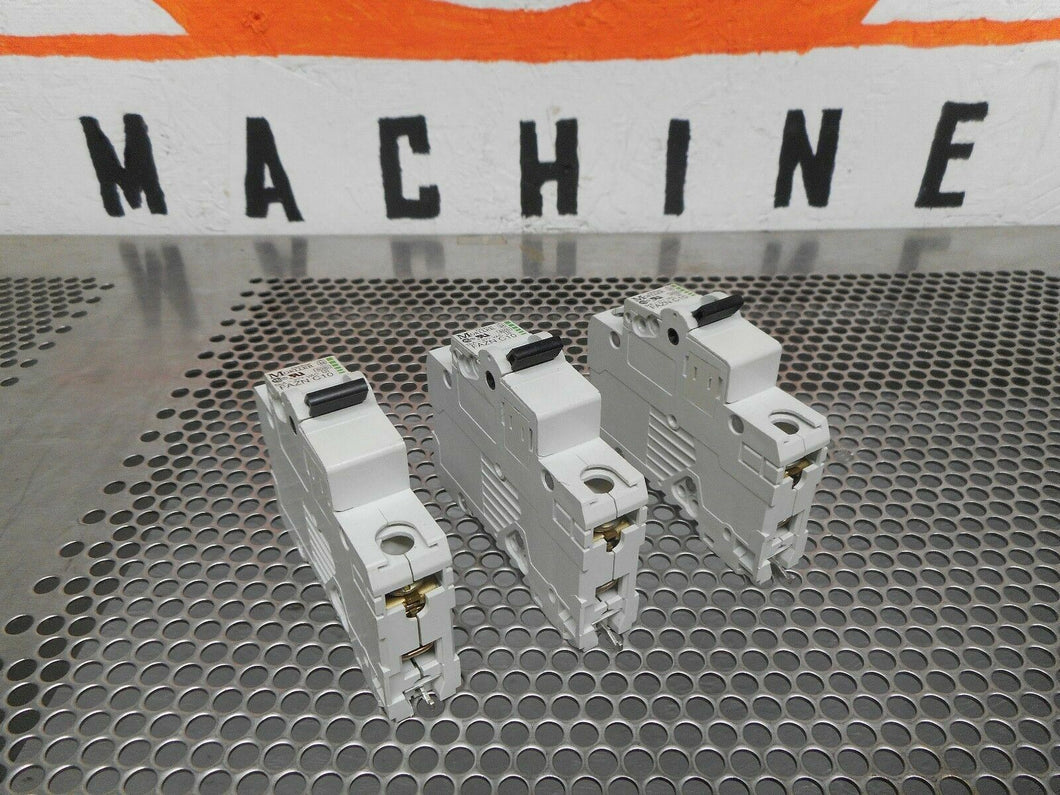 Klockner Moeller FAZN-C10 Circuit Breaker 10A 5kA 277VAC 1 Pole Used (Lot of 3)