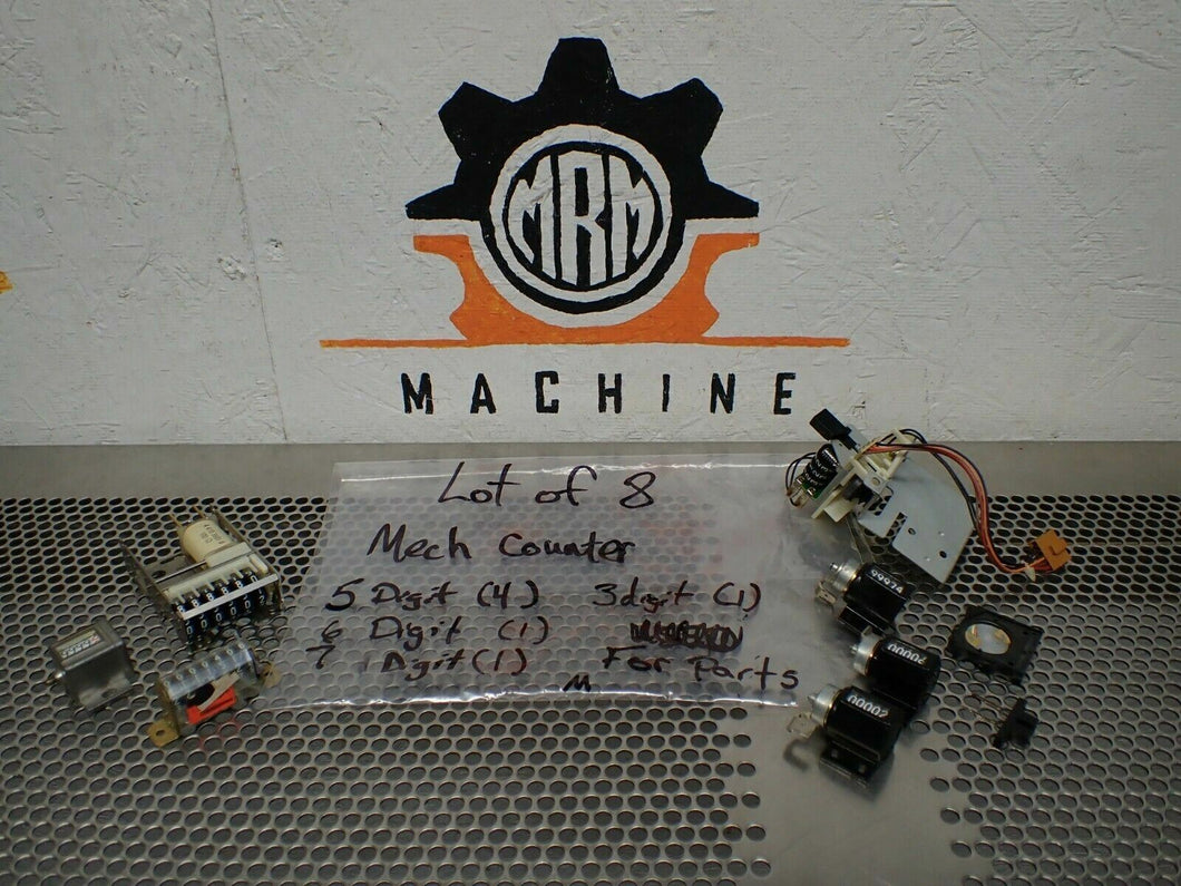 Mech Counter (4) 5 Digit (1) 6 Digit (1) 7 Digit (1) 3 Digit Counters For Parts