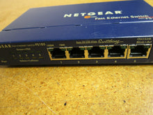 Load image into Gallery viewer, NETGEAR FS105 5 Port Fast Etehrnet Switch 7.5DC 1.0A
