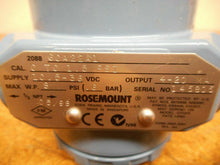 Load image into Gallery viewer, Rosemount 2088-G0A22A1 Pressure Transmitter 4-20mA 1/2" NPT New Old Stock
