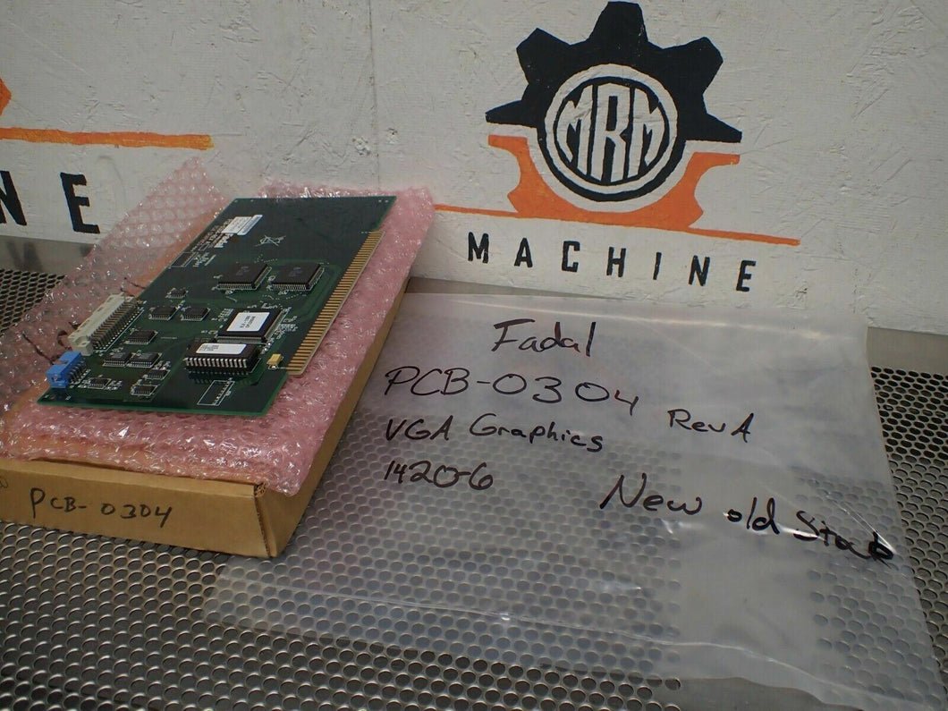 Fadal PCB-0304 Rev A VGA Graphics Board 1420-6 ELE-2063 Rev A4 New Old Stock