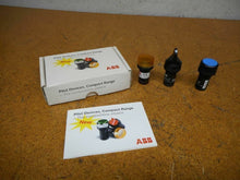 Load image into Gallery viewer, ABB CL-100 Red Pilot Light 10B-11 Black Pushbutton CP1-10L-10 Blue Pushbutton
