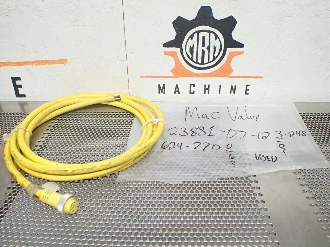 Mac Valve 23881-07-120-248-624-7700 7 Position Female Cable Connector Used