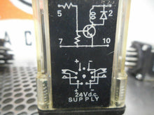 Load image into Gallery viewer, RS Components 349-513 Transistor Relay 24VDC Power Supply 11 Pin Used (Lot of 4)
