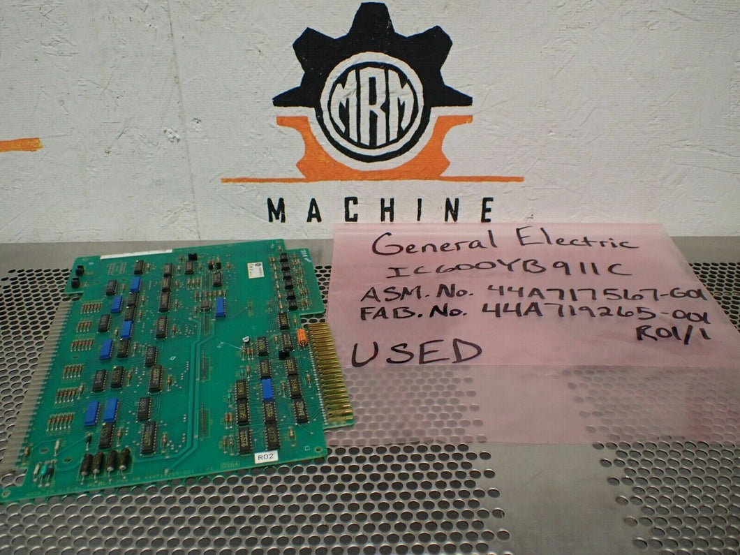 General Electric IC600YB911C Output Module Asm. No. 44A717567-G01 Used Warranty