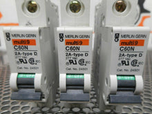 Load image into Gallery viewer, Merlin Gerin 24501 C60N 2A Type D Circuit Breaker 277VAC Used Warranty Lot of 3
