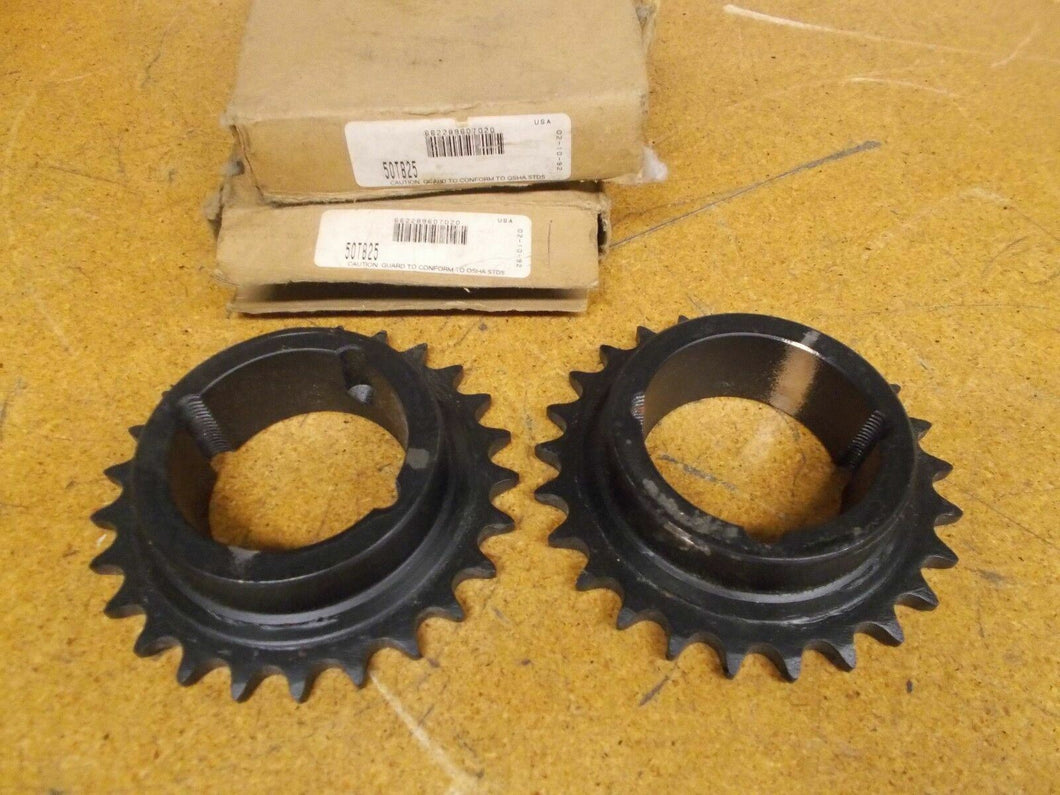 50TB25 65.5mm ID 25 Teeth Sprocket New (Lot of 2)