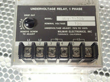 Load image into Gallery viewer, Wilmar WUV-1-120 Undervoltage Relay 1Phase 120V Used With Warranty (Lot of 2)
