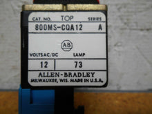 Load image into Gallery viewer, Allen Bradley 800MS-CQA12 Ser A Pushbutton 12V &amp; 800M-XAR Logic Reed Contact

