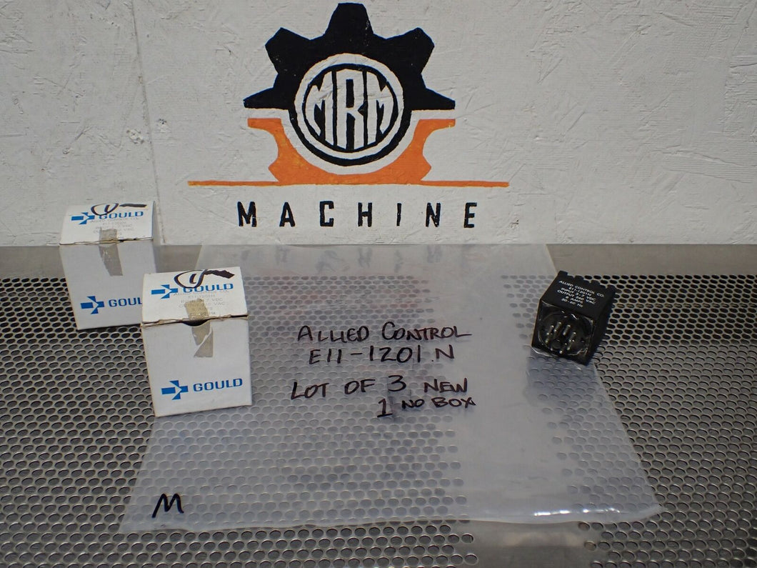 Allied Control E11-1201N Relays 3-7VDC 260VAC 8A 50/60Hz New Old Stock Lot of 3