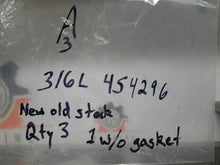 Load image into Gallery viewer, 316L 454296 Stainless Steel End Caps With Clamps New Old Stock (Lot of 3)
