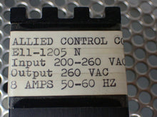 Load image into Gallery viewer, Gould Allied Control E11-1205 N Relays 200-260VAC 8A 50/60Hz 8 Pin New Lot of 2
