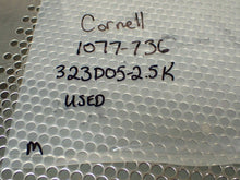 Load image into Gallery viewer, Cornell 1077-736 323D05-2.5K Relay 12.3MADC 2500Ohms 11 Pin Used With Warranty
