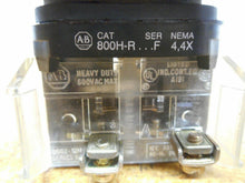 Load image into Gallery viewer, Allen Bradley 800H...R Ser F Pushbutton Black W/ 800T-DX1 &amp; 800T-DX2 Contact Blk
