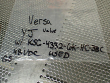 Load image into Gallery viewer, Versa Valves Solenoid Valve With KSG-4332-6K-HC-3BC-48VDC Solenoid Used Warranty
