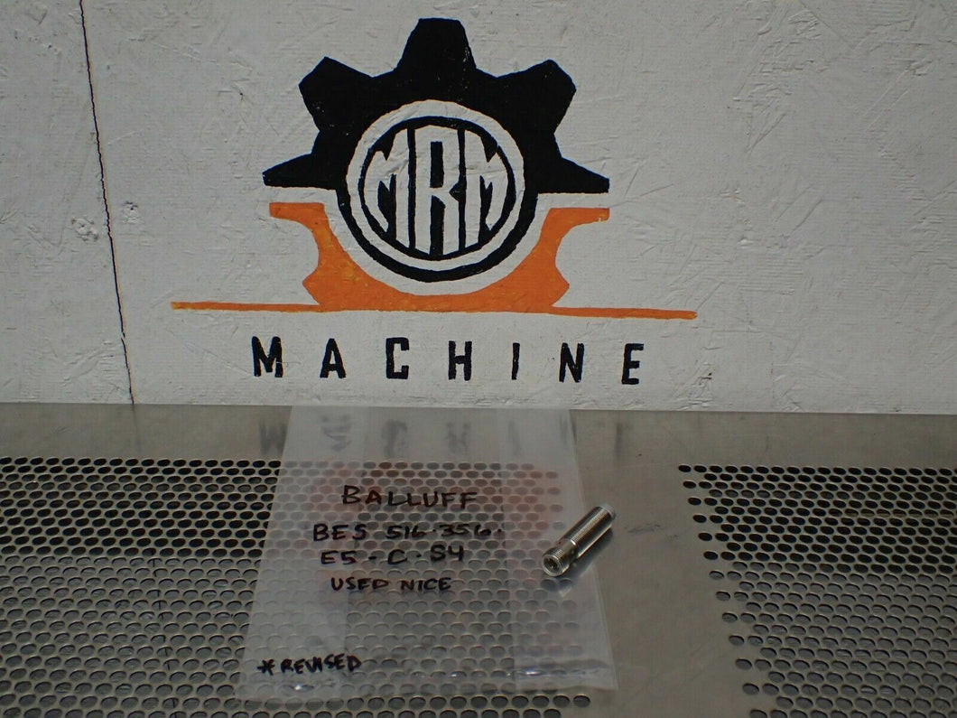 Balluff BES 516-356-E5-C-S4 Inductive Proximity Sensor 10-30VDC 200mA 4mm Used