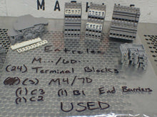 Load image into Gallery viewer, Entrelec (24) M.../6D... Terminal Blocks (3) M4/7D (1) C3 (1) C2 &amp; (1) B1 End Br
