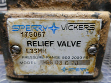 Load image into Gallery viewer, Sperry Vickers 175067 Hydraulic Relief Valve L3SMH Model CG03C10 Used Warranty
