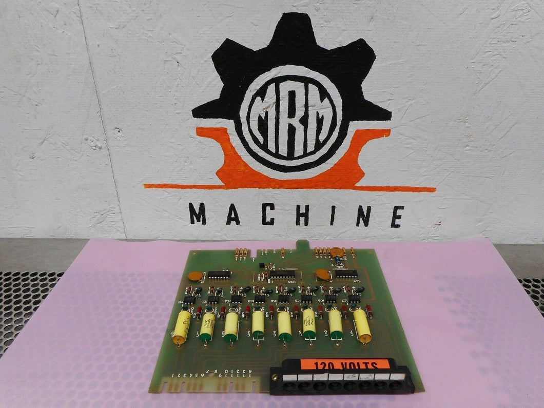 Barber Colman A-11008-2 AC Input Card 33-832-1 Nice Shape Used With Warranty