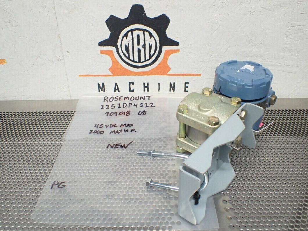 Rosemount 1151DP4S12 Pressure Transmitter -15 To 15INWC 4-20mA 45VDC WP2000 NEW