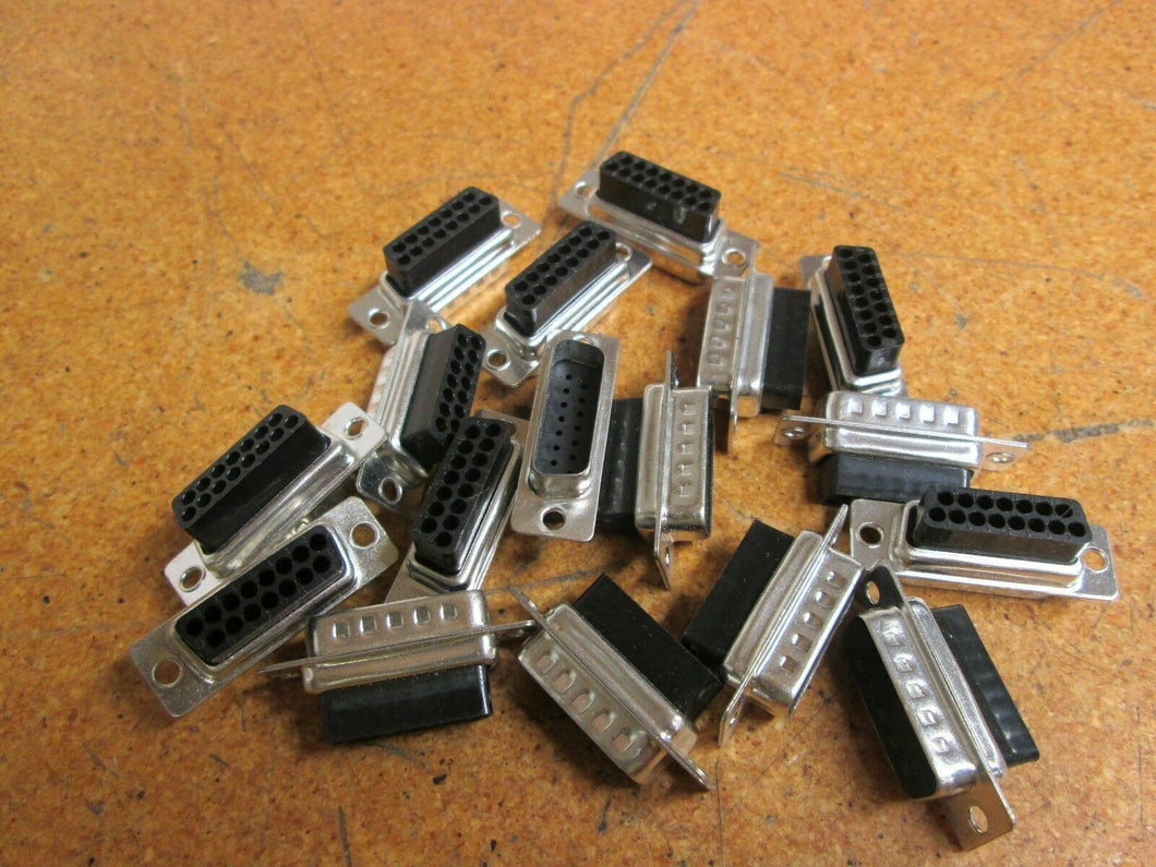 15 Pin Connectors New Old Stock (Lot of 17)