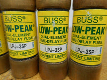 Load image into Gallery viewer, Buss Low-Peak LPJ-3SP Dual Element Time Delay Fuses (5) 3A 600V Used Warranty
