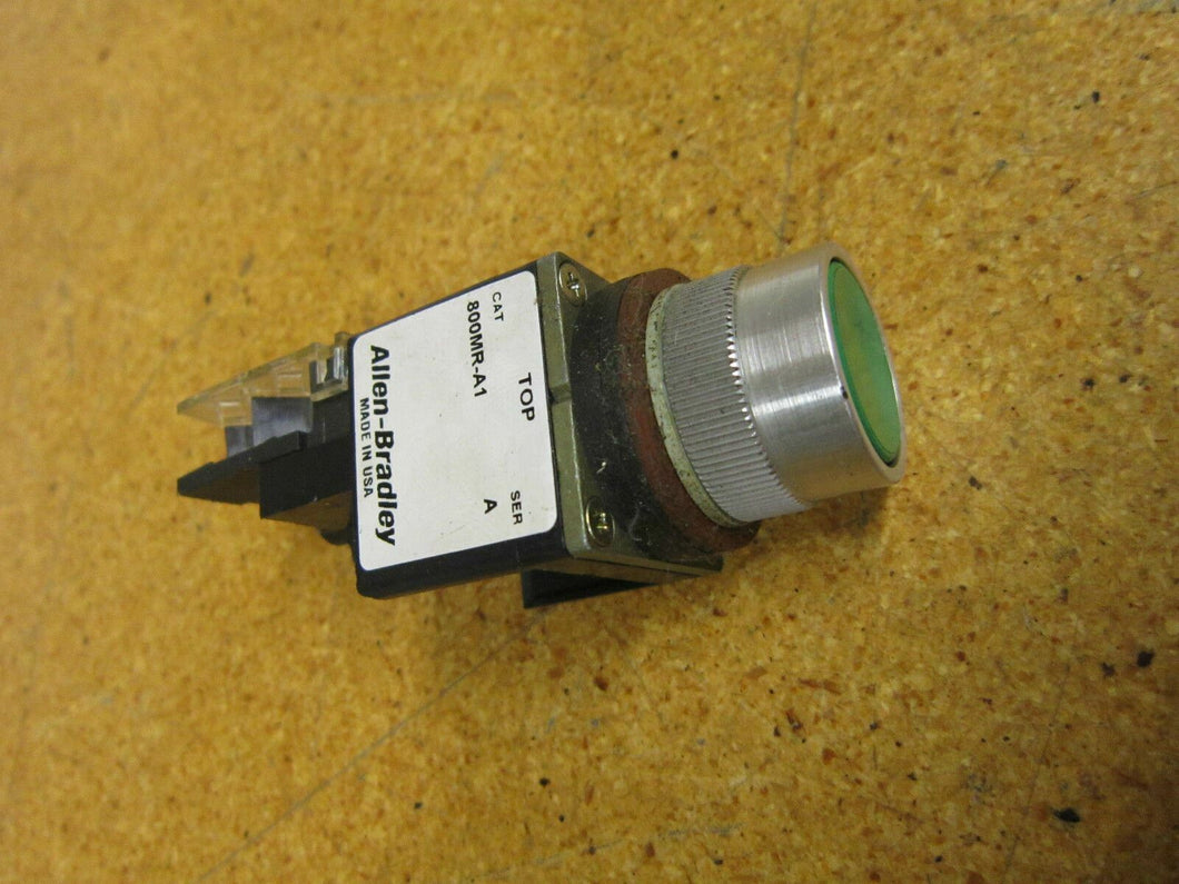 Allen Bradley 800MR-A1 Ser A Pushbutton With 800M-XAK Ser A Contact Block